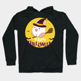 Happy Halloween Bunny Witch Hoodie